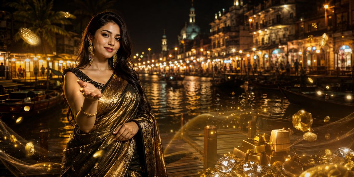 483 VIP bonus enjoyed by a saree-clad model in Narayanganj